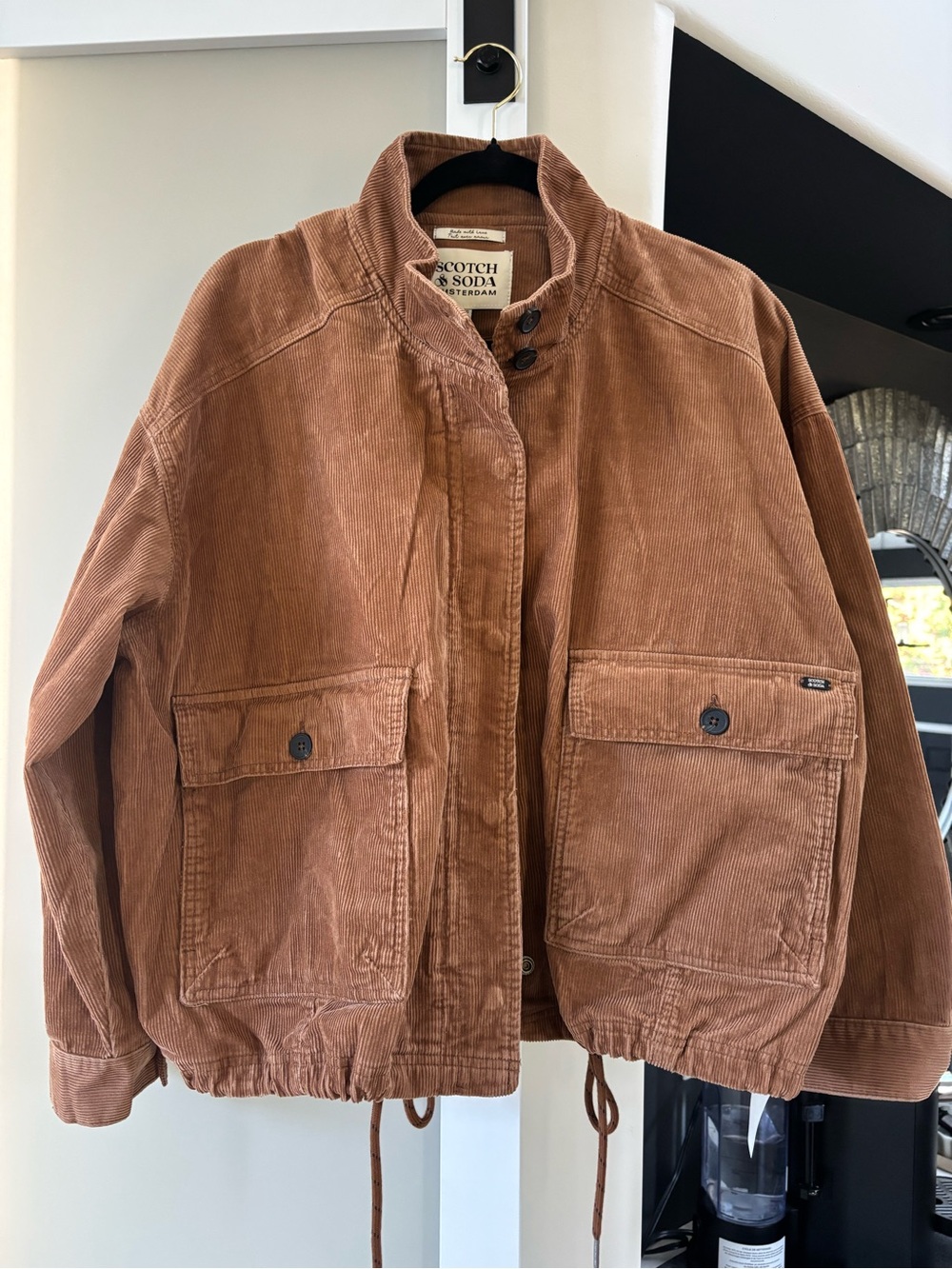 Scotch & Soda Corduroy Utility Jacket - Rust